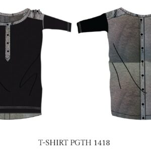 Long-sleeved t-shirt top with front and back buttons by Paradis Perdus SƧ