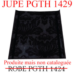 Short skirt in jacquard with acanthus leaf motif by Paradis Perdus SƧ