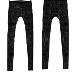Jeans inspired slim fit pants cutted in printed stretch fabric by Paradis Perdus SƧ